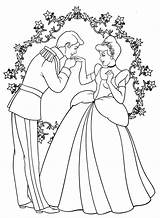 Coloring Pages Cinderella Print Cartoon sketch template