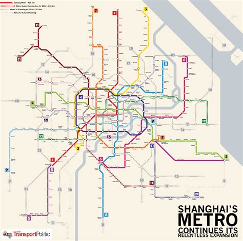 Shanghai Metro Map Transit Map Subway Map
