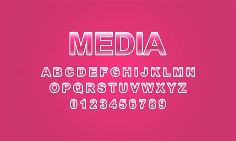 Media Font Alphabet 4496726 Vector Art At Vecteezy