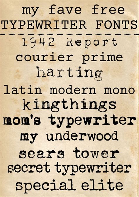 Free Typewriter Fonts For Personal Or Commercial Use