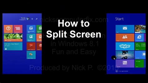How To Split Screen On Windows 81 Fun And Easy Windows Tips 2015 Youtube