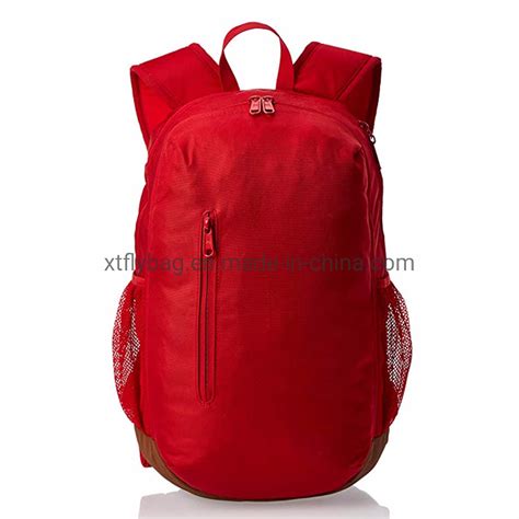 Fashion Red Backpack Waterproof Polyester Backpack For Student Outdoor