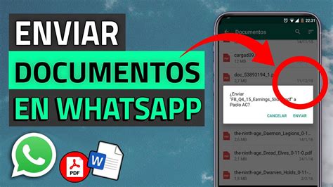 🛑cÓmo Enviar Documentos De Word Pdf Y Otros Por Whatsapp Fácil Y