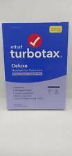 Used Intuit Turbotax Deluxe Federal State Retrun Efile For Windows