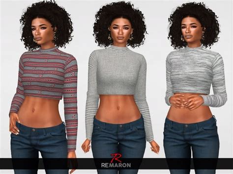 Simple Sweater For Women 01 By Remaron At Tsr Sims 4 Updates