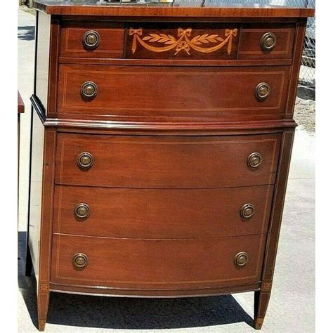 Antique Vanleigh Furniture Of New York Mahogany Federal Style Highboy