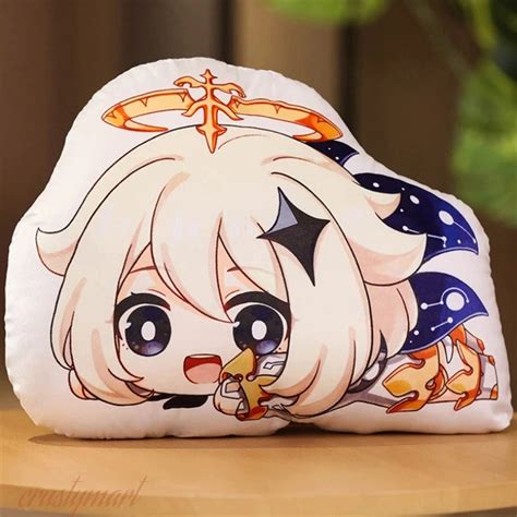 Anime Genshin Impact Lumine Pillow Doll Kawaii Cartoon Etsy