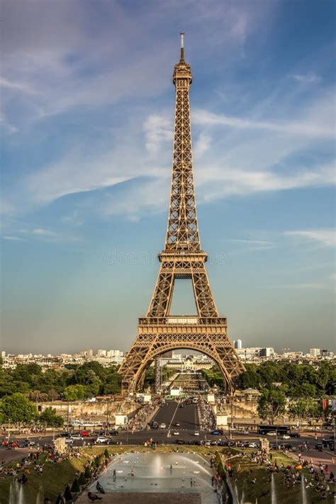 Eiffel Tower Paris France Famous Landmark Building Monument Editorial