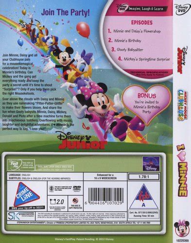 Mickey Mouse Clubhouse I Heart Minnie Dvd Menu