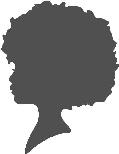 Download Hd Aphrochic Logo Silhouette Black Silhouette Afro Woman
