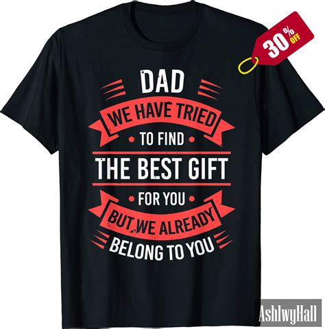 Funny Fathers Day Shirt Dad From Daughter Son Wife For Daddy Etsy