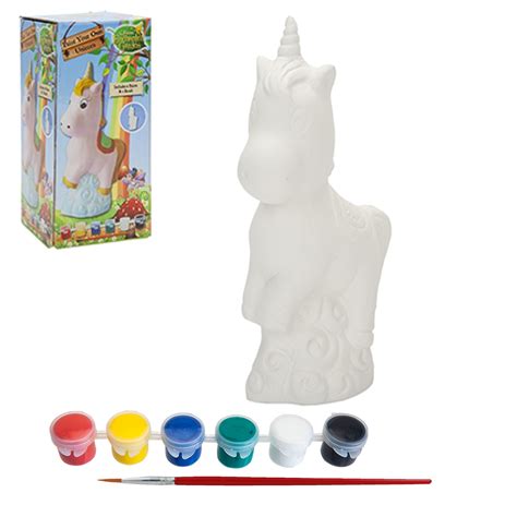 Paint Your Own Unicorn Garden Statue Art Craft Activity Kit Widdle