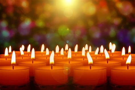 Hd Wallpaper Candles Flame Light Candlelight Romance Mourning