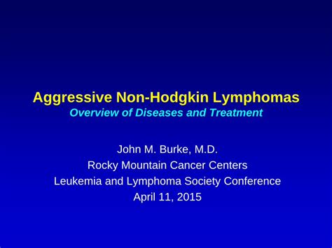 Pdf Aggressive Non Hodgkin Lymphomas · Hiv Hepatitis B And C