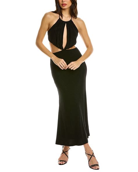Buy Misha Collection Collection Angel Midi Dress Black At 59 Off