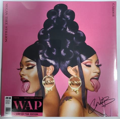 Cardi B Feat Megan Thee Stallion Wap Pink Vinyl Record Single