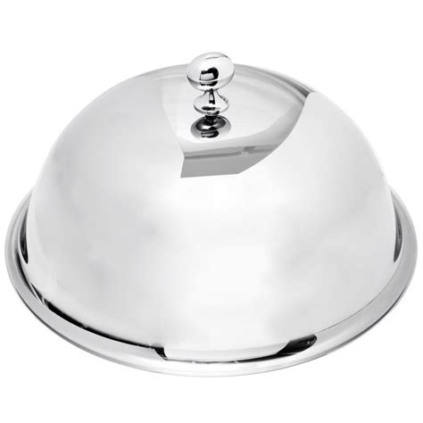 eastern tabletop 9410 10 stainless steel dome plate cover cloche with knob