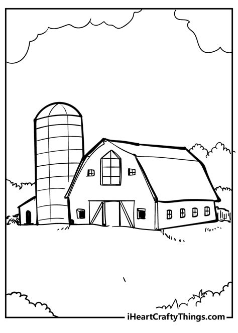 Free Barn Printable Coloring Pages