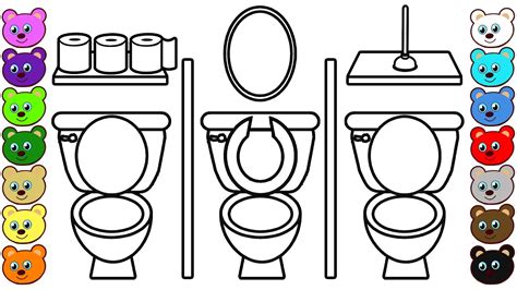 Just click the button below for your child's favorite character. Public Toilet | Coloring Page for Kids - YouTube