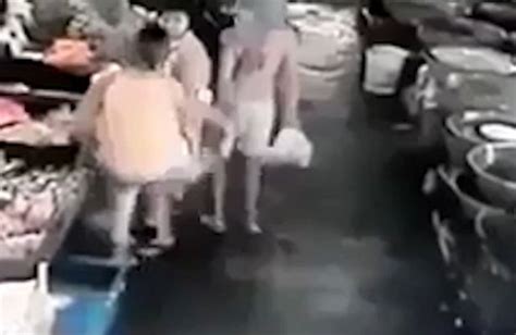 Pest Grabs Female Stranger On The Backside In Supermarket And He Gets Exactly What He Deserves