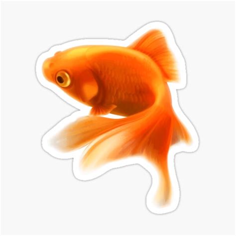Goldfish Stickers Redbubble