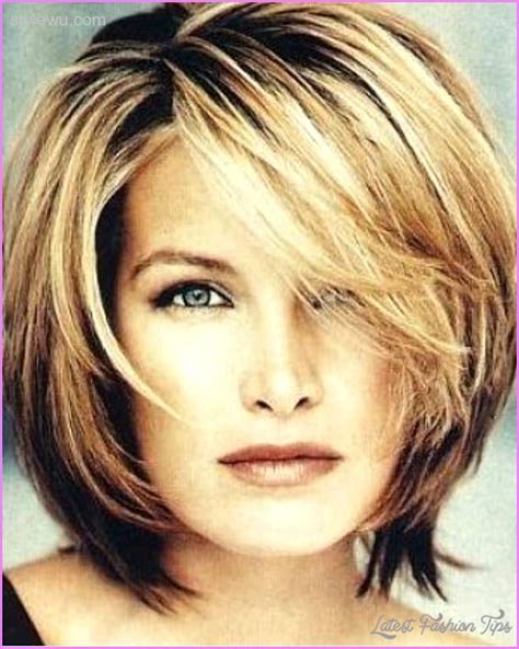 Everyday hairstyles for short hair. Best Hairstyle For Double Chin - LatestFashionTips.com