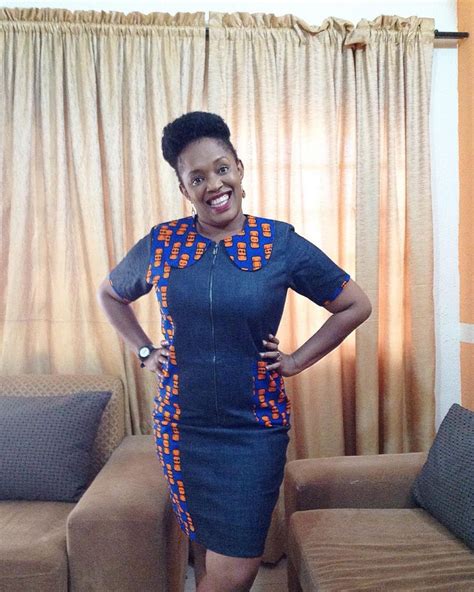 Jean Gown With Ankara Patches Top 15 Styles Jiji Blog