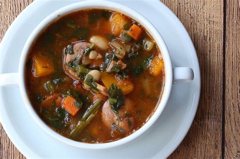Kale And White Bean Soup With Spicy Sausage Recipe