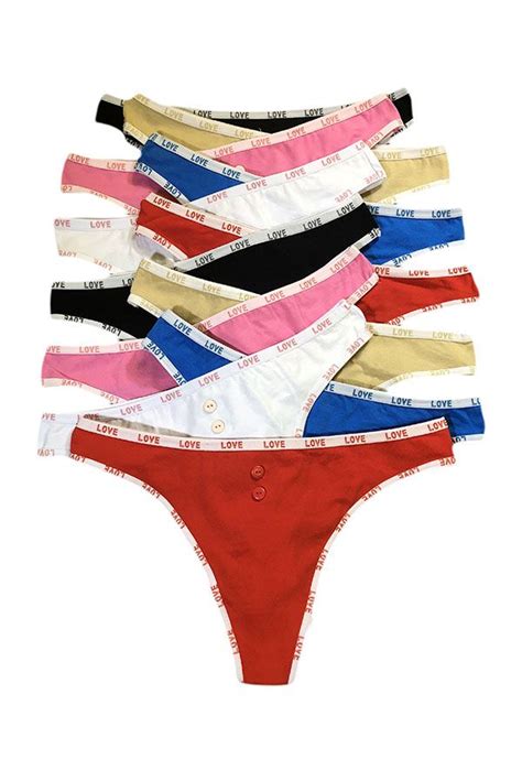 Units Of Sheila Lady S Cotton Thong Womens Panties Underwear