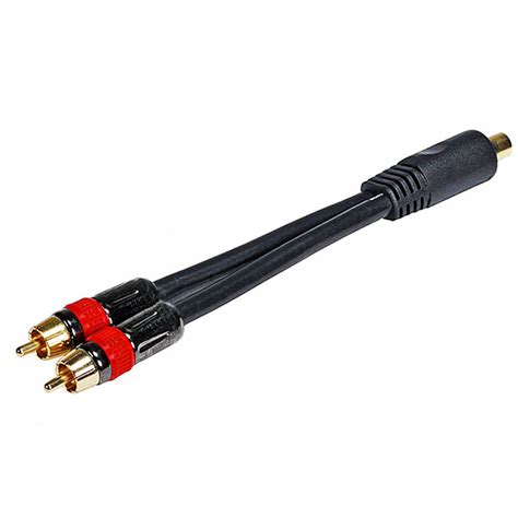 6inch Rca Female To 2 Rca Male Digital Coaxial Splitter Adapter Monoprice