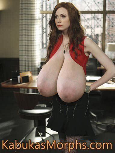 Sexy Karen Gillan Exposing Her Huge Saggy Tits Kabuka