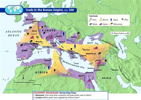 200 Ce Trade In The Roman Empire Maps Charts Graphs