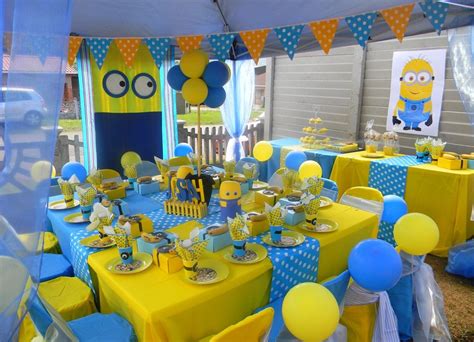 Minnions Themed Kiddies Set Up By Co Ords Kidz Party Boutique Minion