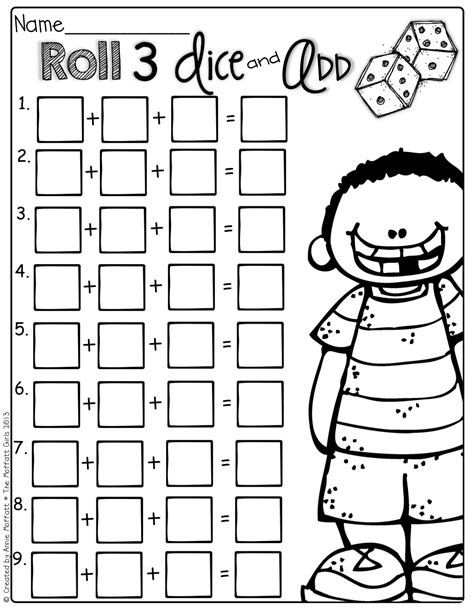 Math Dice Games Grade 1 Math Games Using Dice The Multiple Game 2 To 12bw  This Is