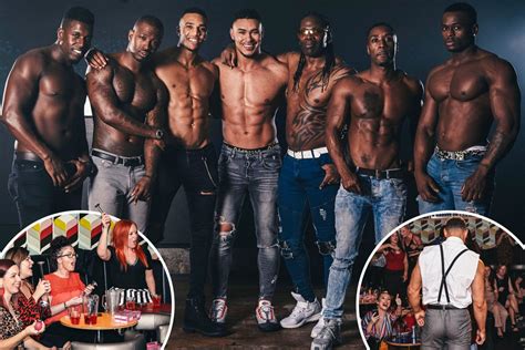how members of britain s only black male strip group the chocolate men go to extraordinary