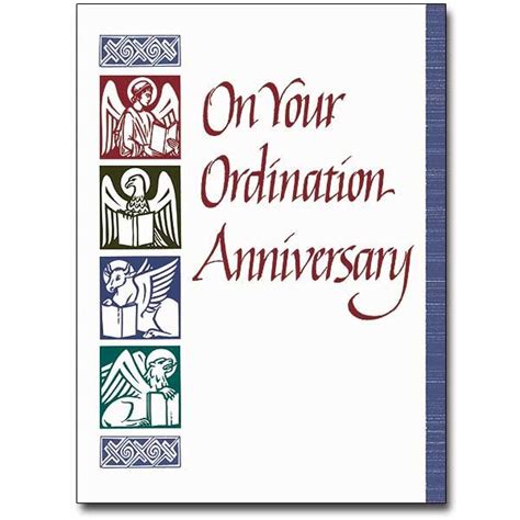 On Your Ordination Anniversary Ordination Anniversary Card