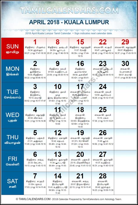 Popular upcoming holidays you may be interested in. April 2018 Malaysia Tamil Calendar | Download Malaysia ...
