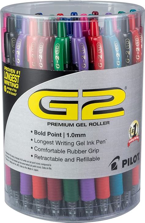 Pilot G2 Premium Refillable And Retractable Rolling Ball Gel Pens Bold