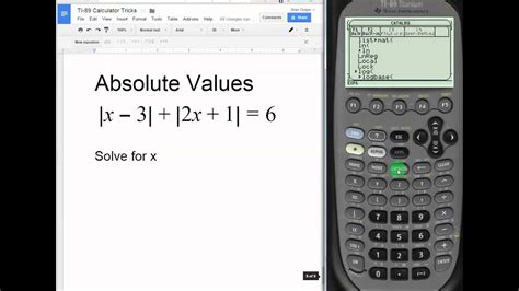 Learn about the different ways you can value a business with our helpful guide. Absolute Values on TI 89 Titanium Calculator - YouTube