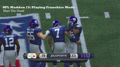 Experience the evolution of nfl game day. NFL Madden 15: Playing Franchise Mode (Xbox One) - YouTube