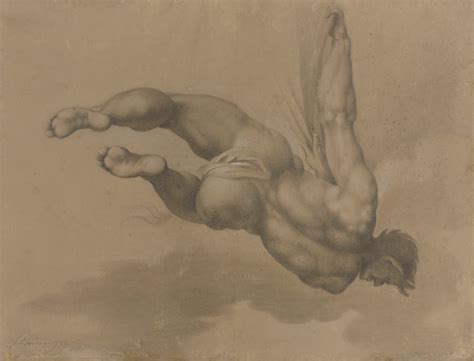 Male Nude After A Figure In Michelangelo S Last Judgement Works Of