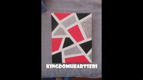 Big canvas paintings for home decor. DIY:Geometric Glitter Canvas (by KHERI) - YouTube