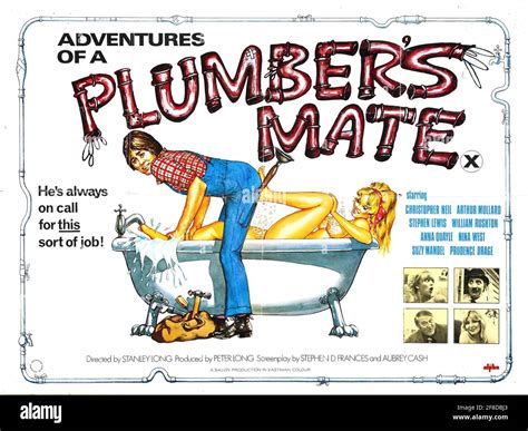 A Vintage Movie Poster For The Adult Only Film Adventures Of A Plumbers Mate Stock Photo Alamy