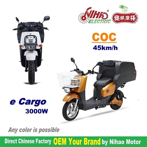 07 2019 Electric Scooter Motorcycle Adult For Dievery Cargo Eec Coc