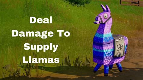 The Easiest Way To Deal Damage To Supply Llamas Fortnite Battle
