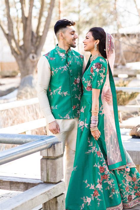 Murtaza Mahas Mehndi Couple Wedding Dress Indian Bride Outfits Couple Dress