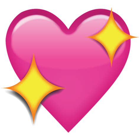2000px width x 2010px height, 72dpi. Sparkling Pink Heart Emoji Png