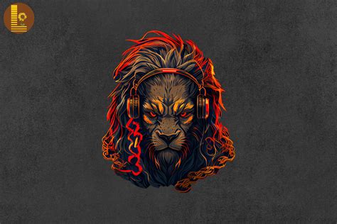 Badass Gangster Lion Graphic By Lewlew · Creative Fabrica