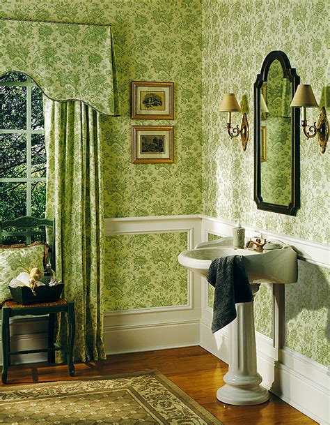 Green Toile Wallpaper Sf Wallpaper