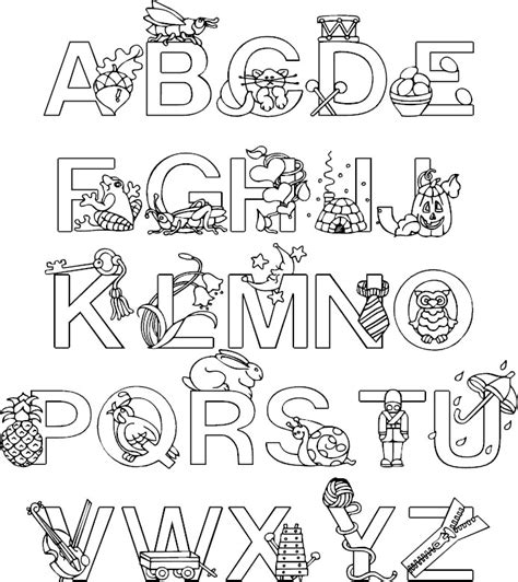 Alphabet Coloring Pages